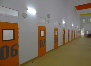 Couloir dans la prison de Draguignan