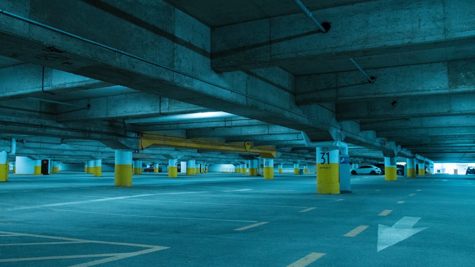 parking souterrain éclairage led