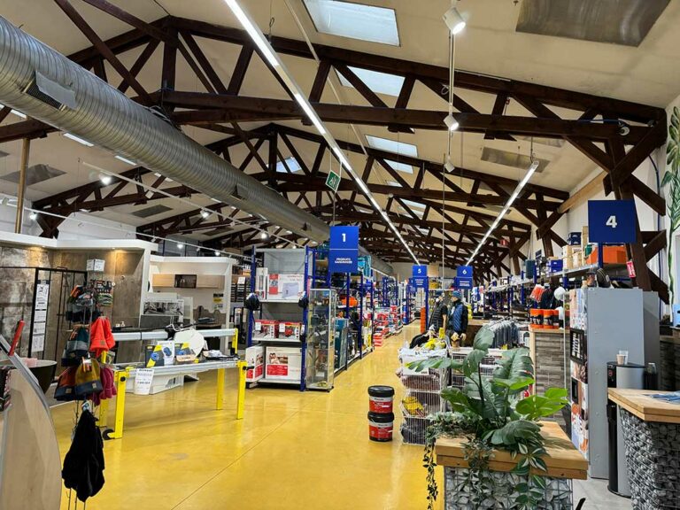 magasin, éclairage, LED, luminaire, stockage, Nexxled, SAMSE, Crolles