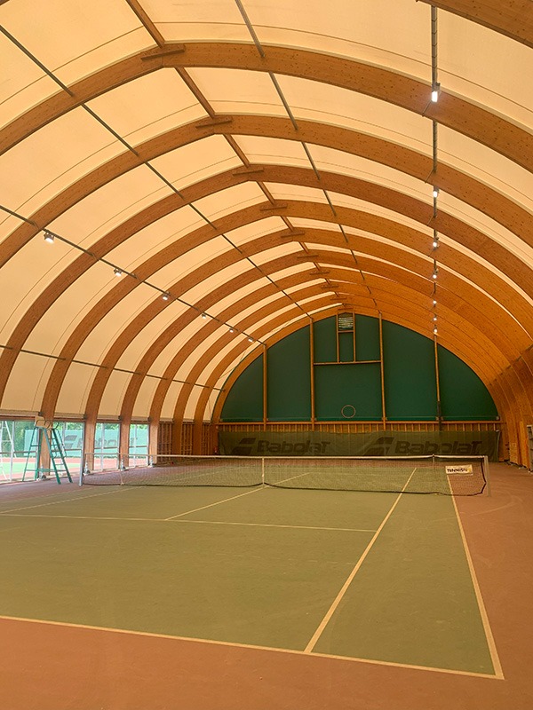 terrain de tennis, tennis, intérieur, raquette, sport, éclairage, LED, Nexxled, compétition, entrainement
