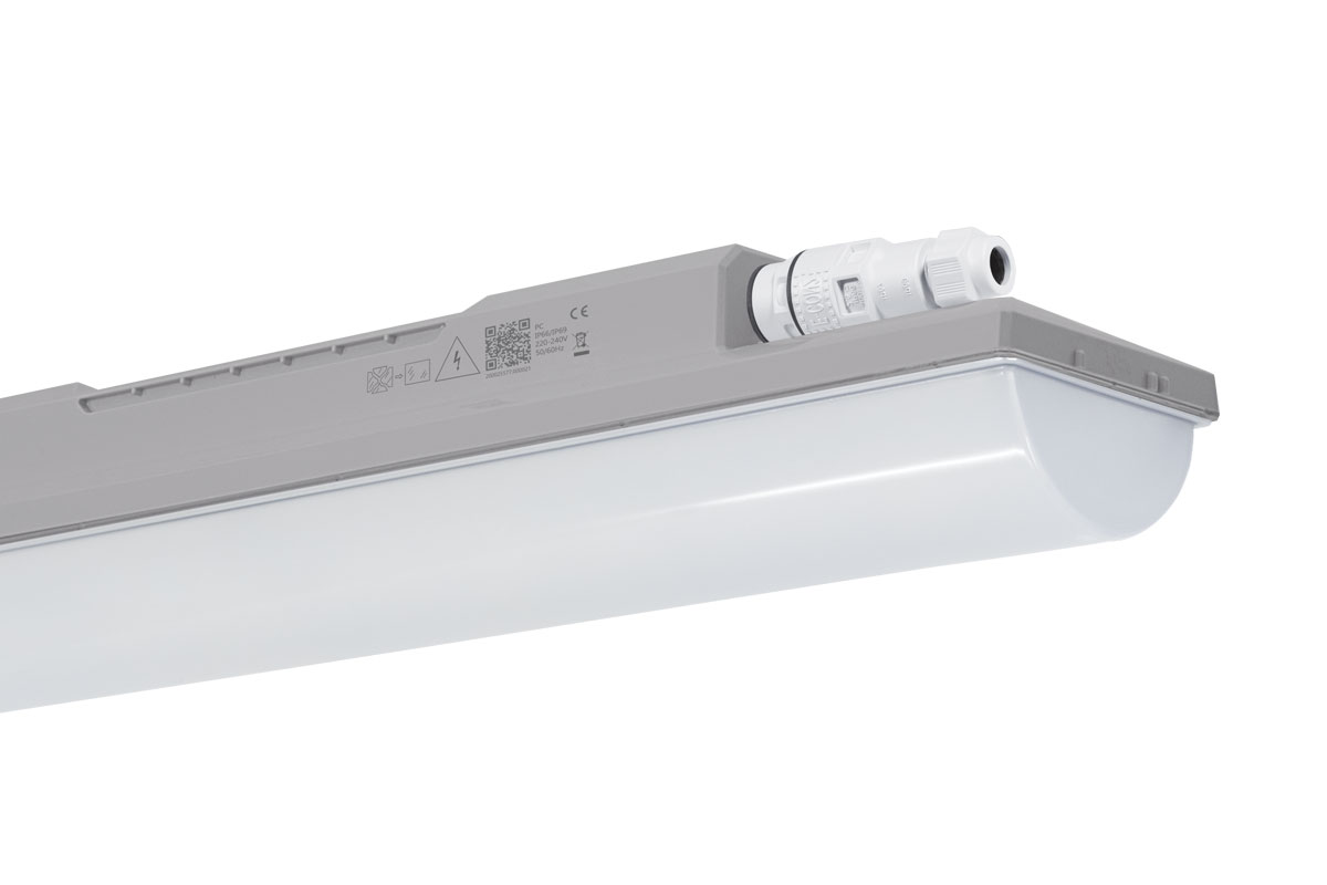 Réglette LED Industrielle - INDUSTRO ABS - Réglette industrielle haut rendement connecteurs externes ABS environnement chimique