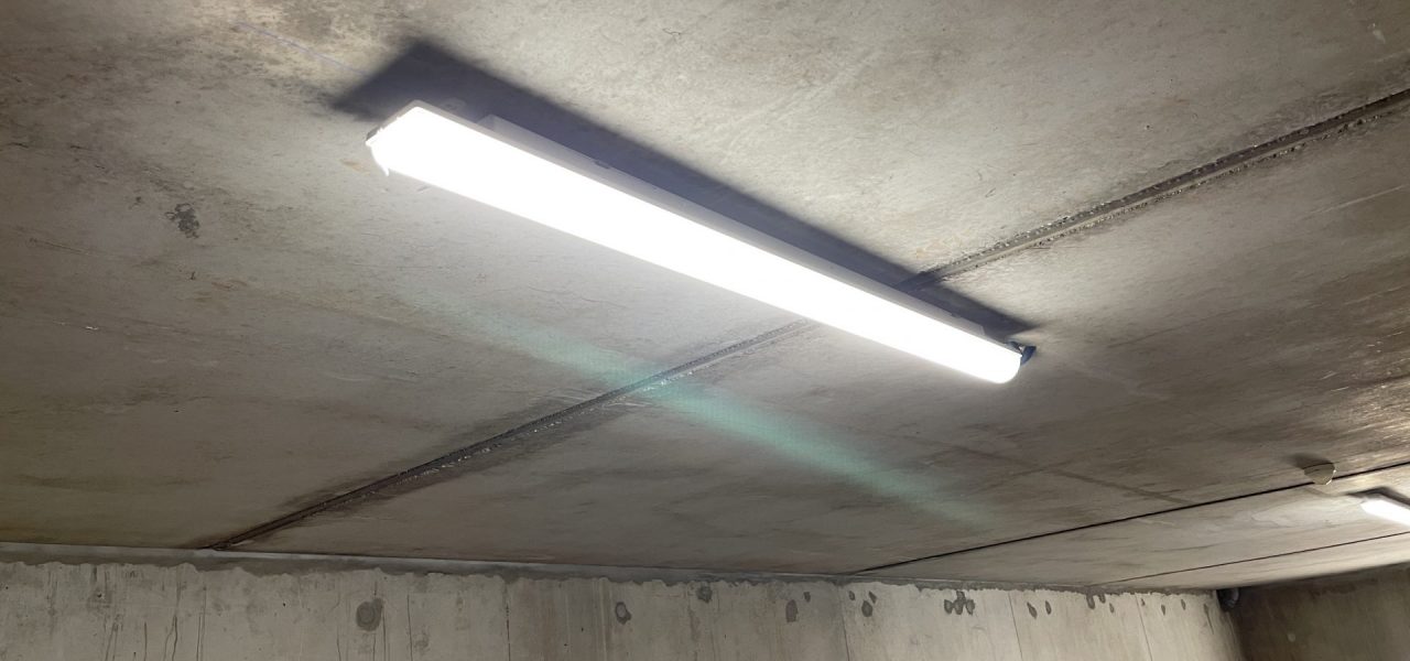 réglette led éclairage parking intérieur souterrain nexxled